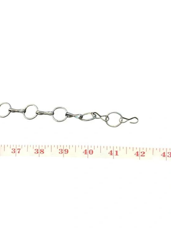 Chico's Gold Silver Tone Metal Waist Belt Western Boho Adj 22-42” Concho Rodeo - Picture 10 of 13